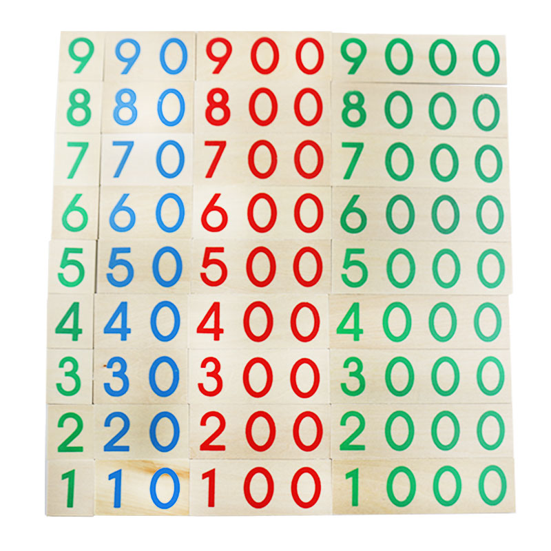 Fidtoy Decimal System Number Cards Montessori Math Toy
