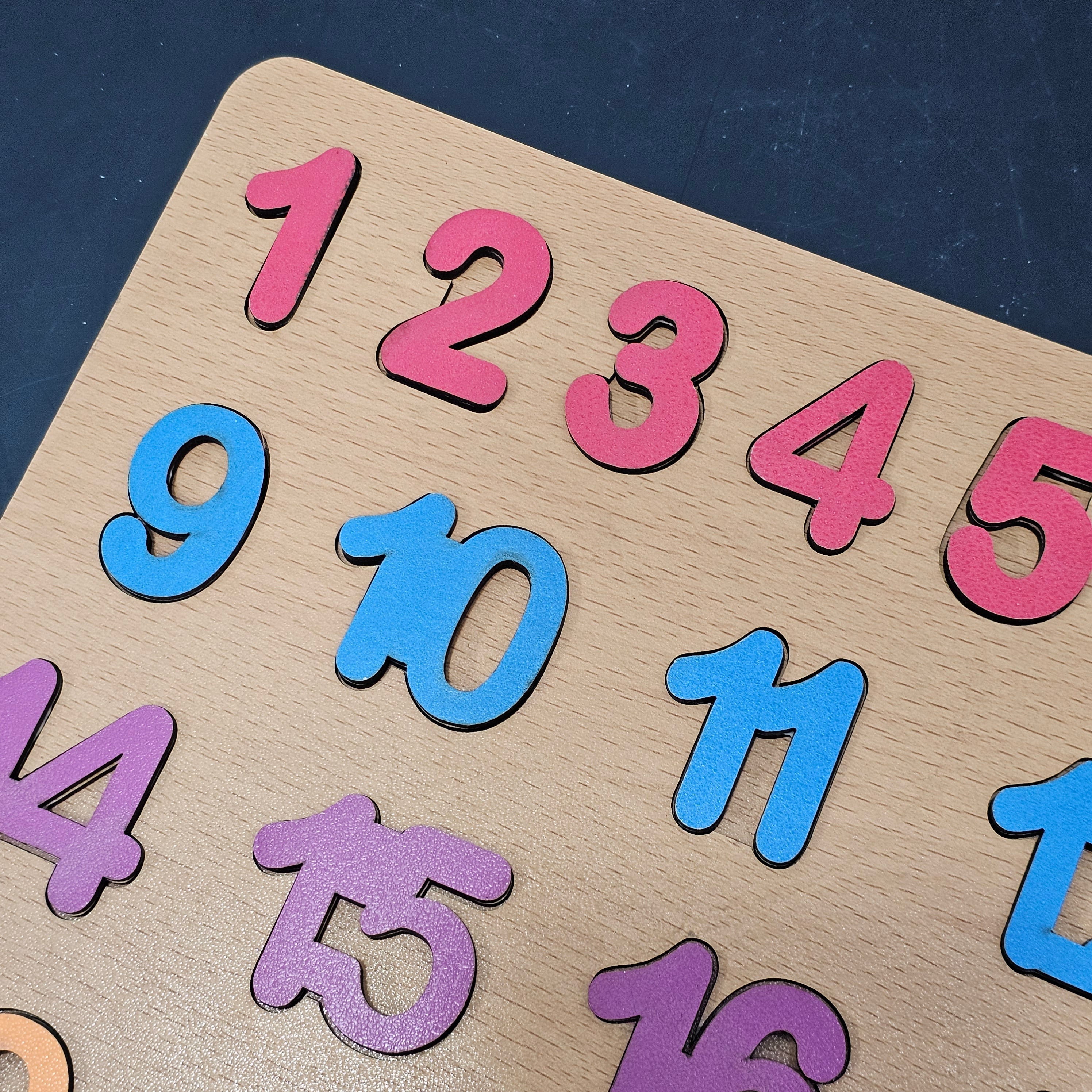 Tabla de conteo de madera – Juguete de aprendizaje de matemáticas Montessori | Bacha Toys