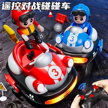 Coche de Choque Expulsable, paquete de 2 con 2 Controles Remotos – Bacha Toys