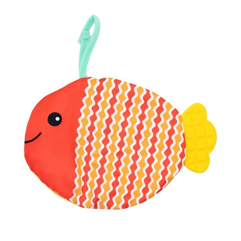 Libro Sensorial para Bebés con Forma de Pez – Libro de Tela Interactivo para el Aprendizaje Temprano