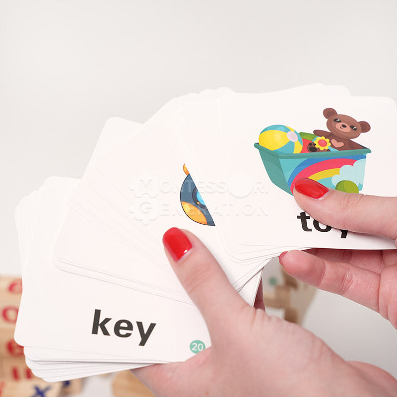 Fidtoy Montessori Spin and Spell Toy pour Enfants – Jeu d'orthographe en Bois pour l'apprentissage précoce de la lecture