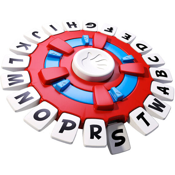 Fidtoy Think Words Tapple Family Board Game | Plastic Fast Word Association Game, 10-Second Timer, Press Letter Wheel, Vocabulary Practice & Family Party Game Age 8+