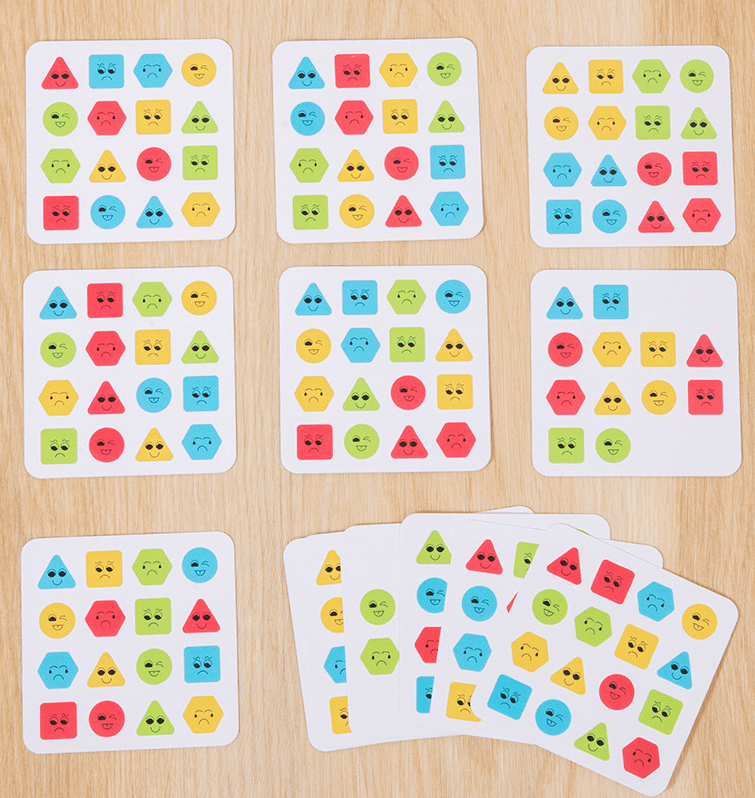 Juego de lógica de madera con forma de oso – Juguete de estrategia para 2 jugadores con patrones a juego y campana para niños