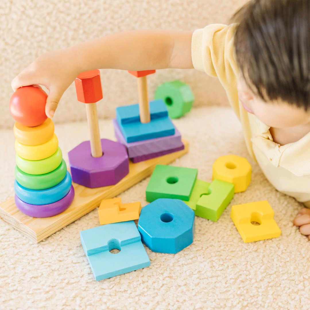 Apilador geométrico de madera (Melissa & Doug)