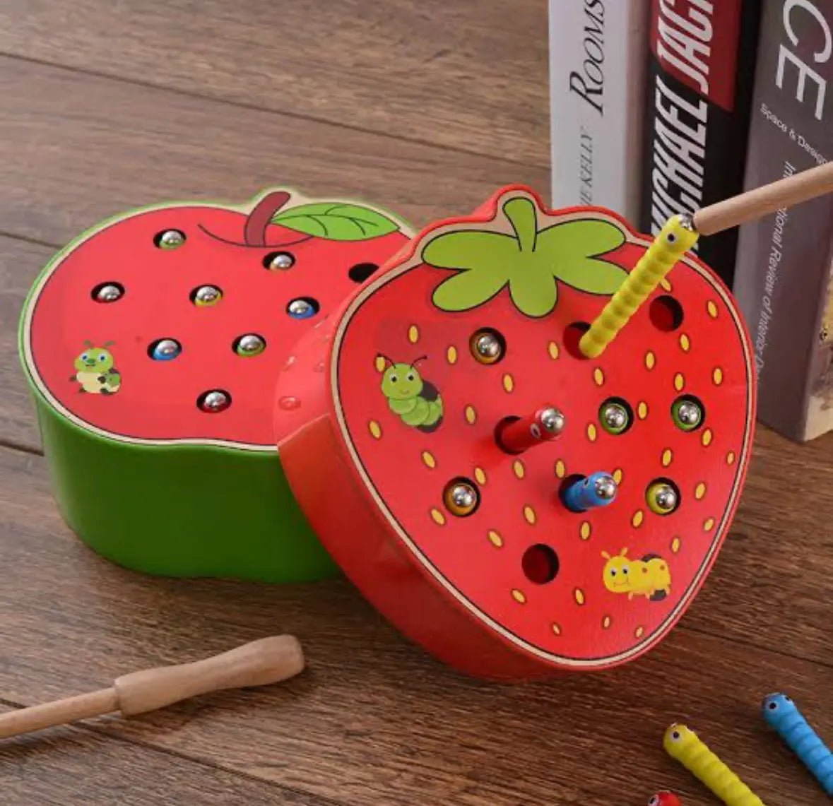 Wooden Magnetic Toy | Bug Catching Game Toy | Kids Montessori Toy