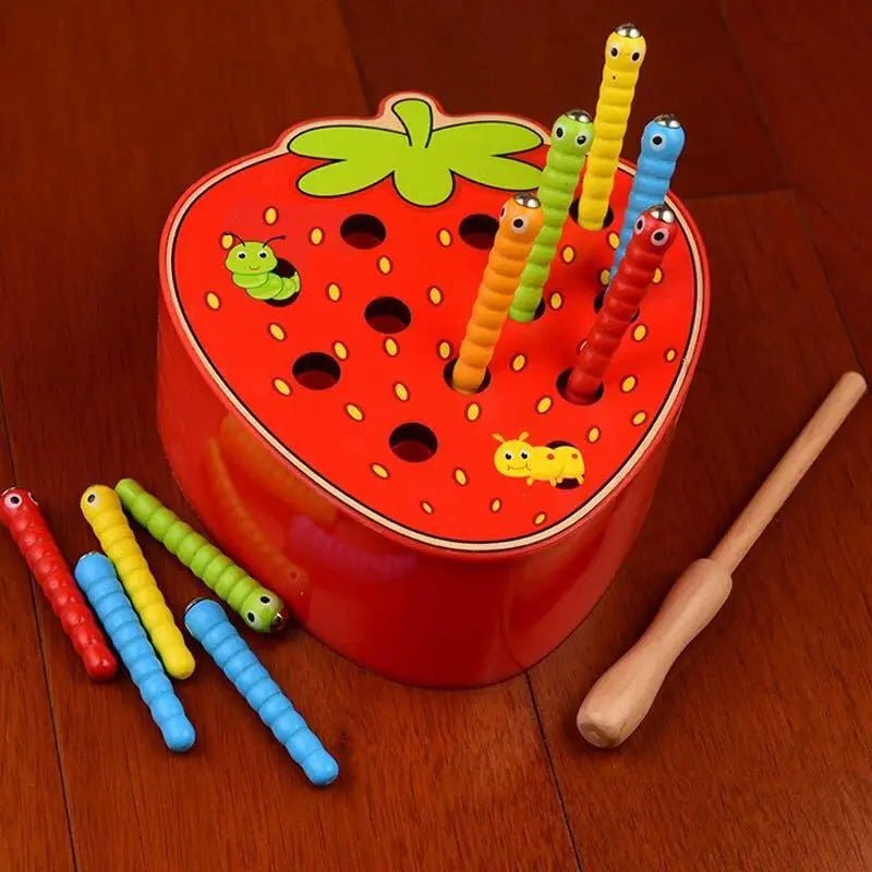 Wooden Magnetic Toy | Bug Catching Game Toy | Kids Montessori Toy