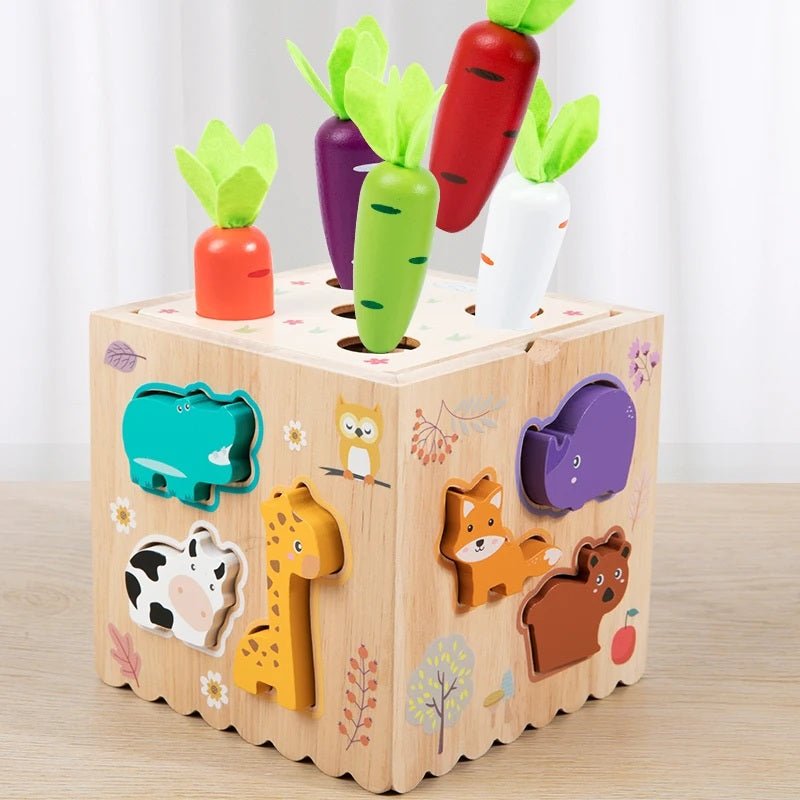 Jouet d'éveil et d'activités Montessori 8 en 1 en bois pour enfants