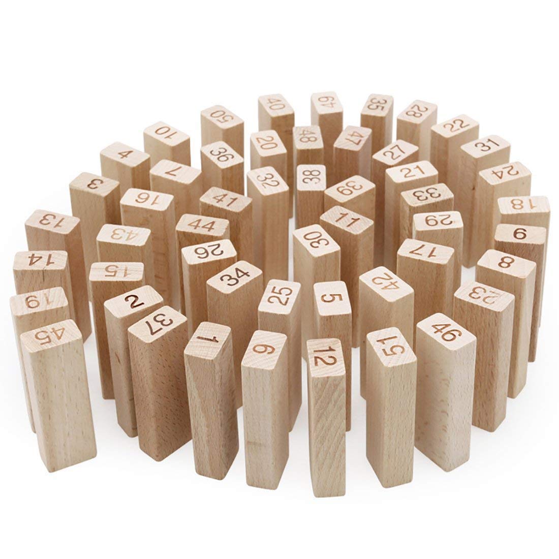 Wooden Tower Ze-nga Stacker | Wood Balancing Blocks Montessori Toy