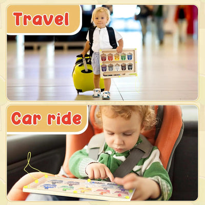 Wooden Magnetic Toy for Toddlers - Montessori Learning Toy