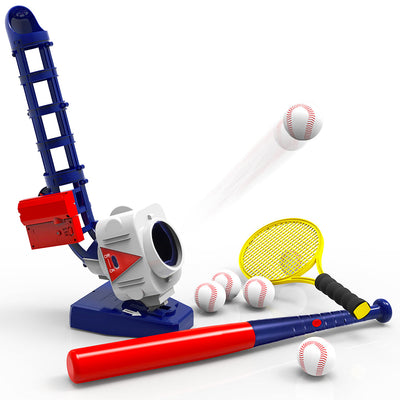Fidtoy Ensemble Lanceur 2 en 1 de Baseball et de Tennis Télécommandé