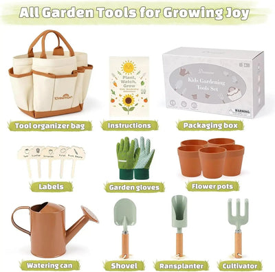 Kit d'outils de jardin pour enfants : jouer en mettant la main à la pâte