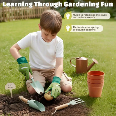 Kit d'outils de jardin pour enfants : jouer en mettant la main à la pâte