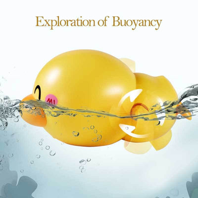 Fidtoy Juguetes de Baño de Patos de Cuerda – Paquete de 3 para la Diversión del Baño de Niños Pequeños