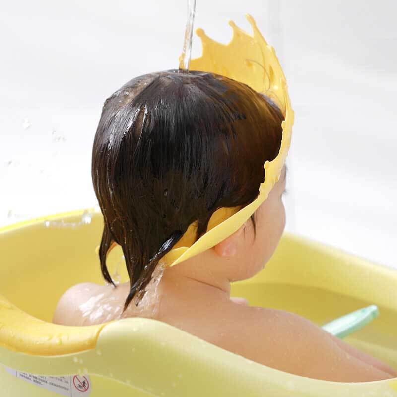 Fidtoy Bonnet de Douche pour Bébé – Visière Couronne Réglable pour la Protection des Yeux et des Oreilles, Plaisir du Bain et de la Nage