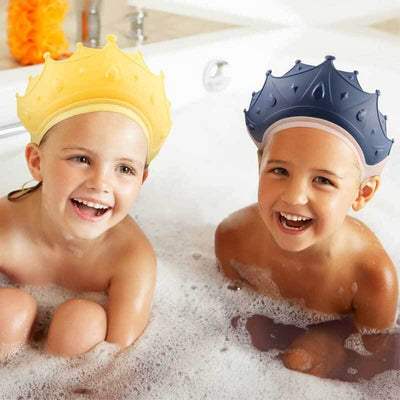 Fidtoy Bonnet de Douche pour Bébé – Visière Couronne Réglable pour la Protection des Yeux et des Oreilles, Plaisir du Bain et de la Nage