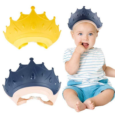 Fidtoy Bonnet de Douche pour Bébé – Visière Couronne Réglable pour la Protection des Yeux et des Oreilles, Plaisir du Bain et de la Nage