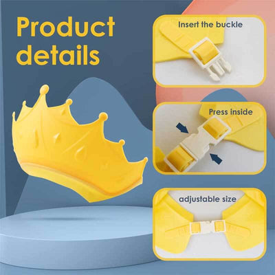 Fidtoy Bonnet de Douche pour Bébé – Visière Couronne Réglable pour la Protection des Yeux et des Oreilles, Plaisir du Bain et de la Nage