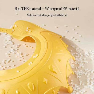 Fidtoy Bonnet de Douche pour Bébé – Visière Couronne Réglable pour la Protection des Yeux et des Oreilles, Plaisir du Bain et de la Nage