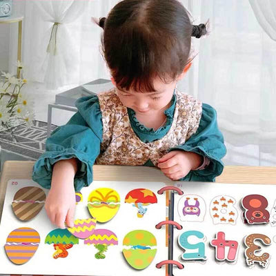Fidtoy Montessori Quiet Book for Toddlers | Interactive Educational Activity Book for Learning Numbers, Animals, Vegetables & Traffic
