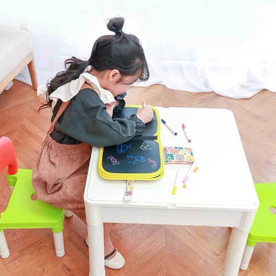 Livre de coloriage réutilisable Fidtoy, jouet de dessin sans dégâts pour enfants