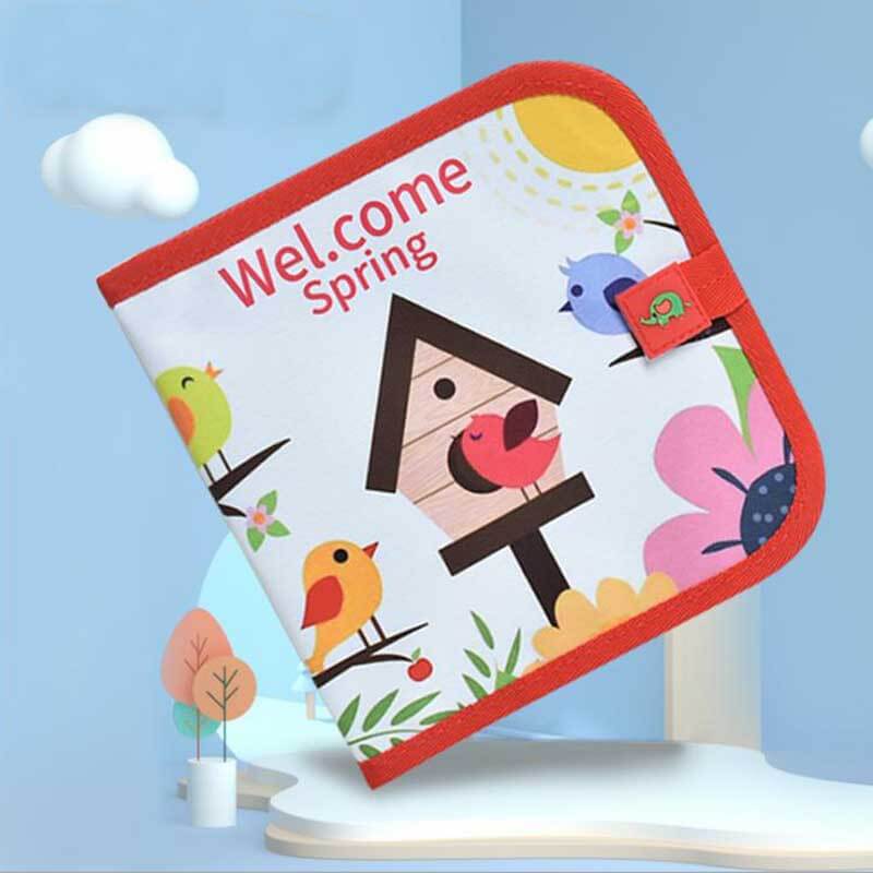 Livre de coloriage réutilisable Fidtoy, jouet de dessin sans dégâts pour enfants