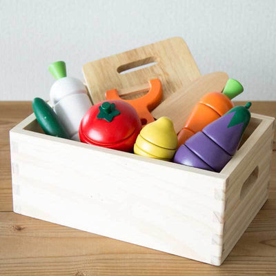 Fidtoy Set de jeu en bois pour enfants, jouet de cuisine pour tout-petits, jouet de découpe de fruits, jouet d'apprentissage Montessori pour les enfants de 1, 2, 3 ans, jeu à la maison.