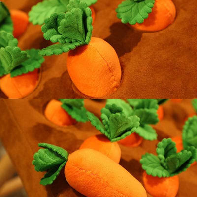 Fidtoy Plush Carrot Pulling Toy for Toddlers – Interactive Early Learning Game Ages 3+
