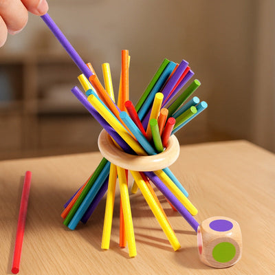 Jeu de société interactif en bois Fidtoy pour les tout-petits et les familles Jeu éducatif Montessori