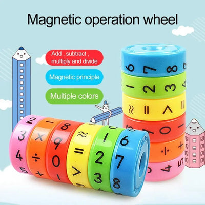 Mini rueda giratoria magnética de operaciones matemáticas - 313