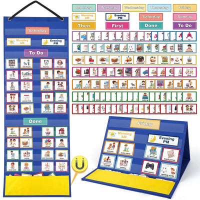 132 Visual PECS Cards Weekly Behaviour Board for Autism & ADHD