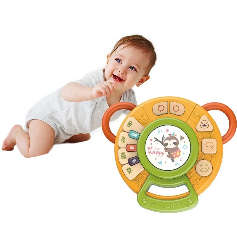 Fidtoy Joli jouet musical piano-tambour pour l'apprentissage des tout-petits