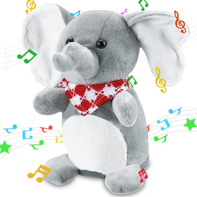 Peluche parlante Fidtoy Éléphant Dansant pour bébés et tout-petits