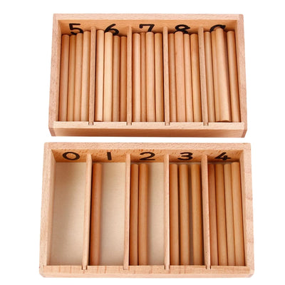 Fidtoy Montessori Spindle Box Counting Toy for Early Math