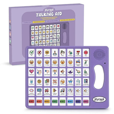 Dispositif de communication AAC Fidtoy pour l'autisme - Aide vocale bilingue pour les tout-petits