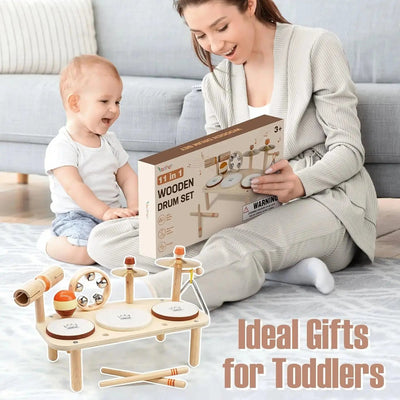 Rhythm Station – Wooden 11-in-1 Musical Table & Drum Set