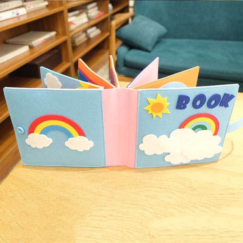 Fidtoy Montessori Busy Book for Toddlers | 12 Activities Quiet Sensory Learning Toy