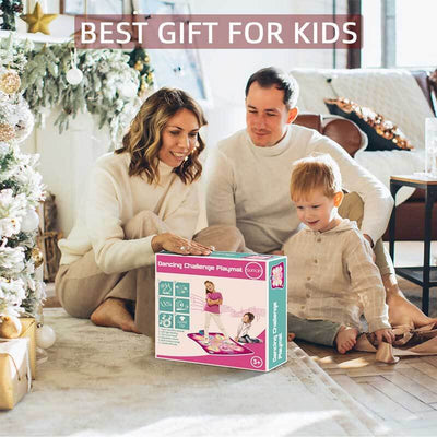 Fidtoy Dancing Challenge Playmat for Kids Ages 3-10 – LED Music Interactive Exercise Mat