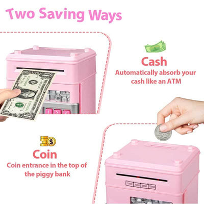 Fidtoy Linda Hucha para Niñas | Mini Cajero Automático Educativo para que los Niños Aprendan a Ahorrar en Casa