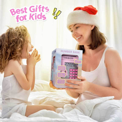 Fidtoy Linda Hucha para Niñas | Mini Cajero Automático Educativo para que los Niños Aprendan a Ahorrar en Casa
