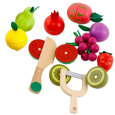 Juego de frutas magnéticas para cortar de 12 piezas
