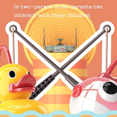 Juego de pesca electrónico Fidtoy para niños pequeños | Juguete acuático de baño y piscina con patos y música