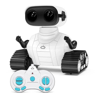 Fidtoy Robot Télécommandé pour Enfants avec Yeux LED Musique Voix Robot Dansant Interactif Jouet Éducatif Rechargeable