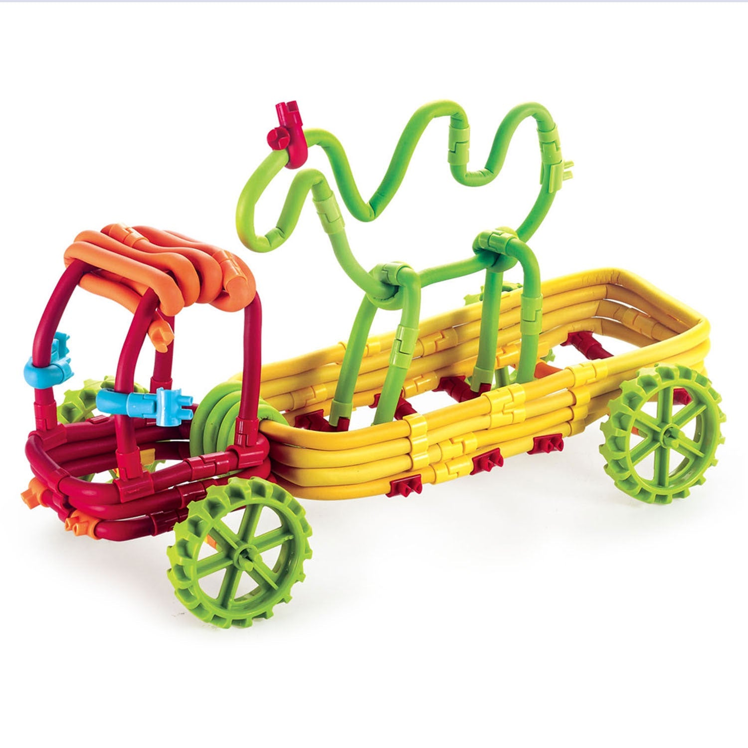 Fidtoy Kit de Construction de Tiges Souples Twister 3D, 85 Pièces