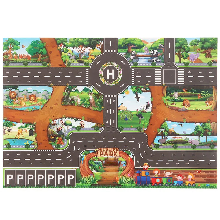 Car adventure™ - Alfombrilla de juego Toverstad