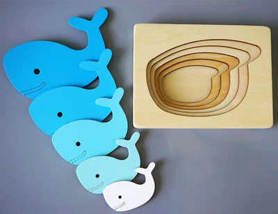 Puzzles animaux multicouches - Puzzle Montessori en bois écologique