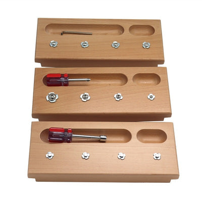 Juguetes de madera para bebés de educación temprana