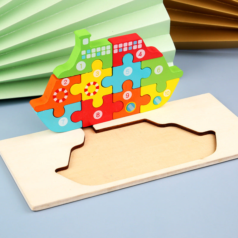 Educational 3D Wooden Puzzle for Children