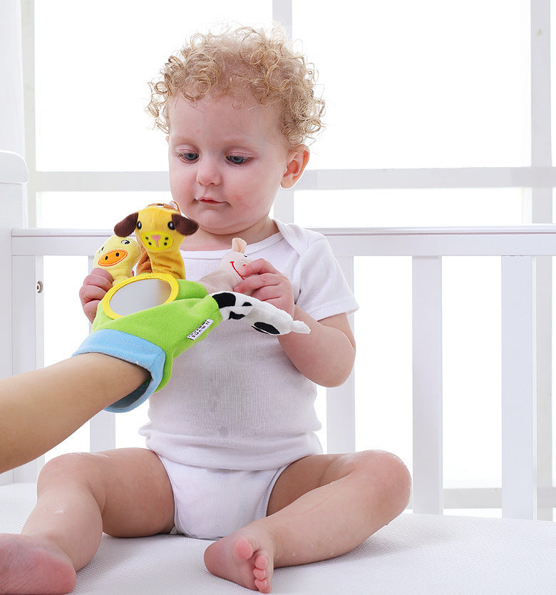 Baby Animal Hand Puppet Plush Toy Gloves