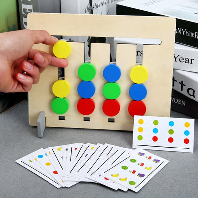 Tablero de juego de rompecabezas deslizante de doble cara