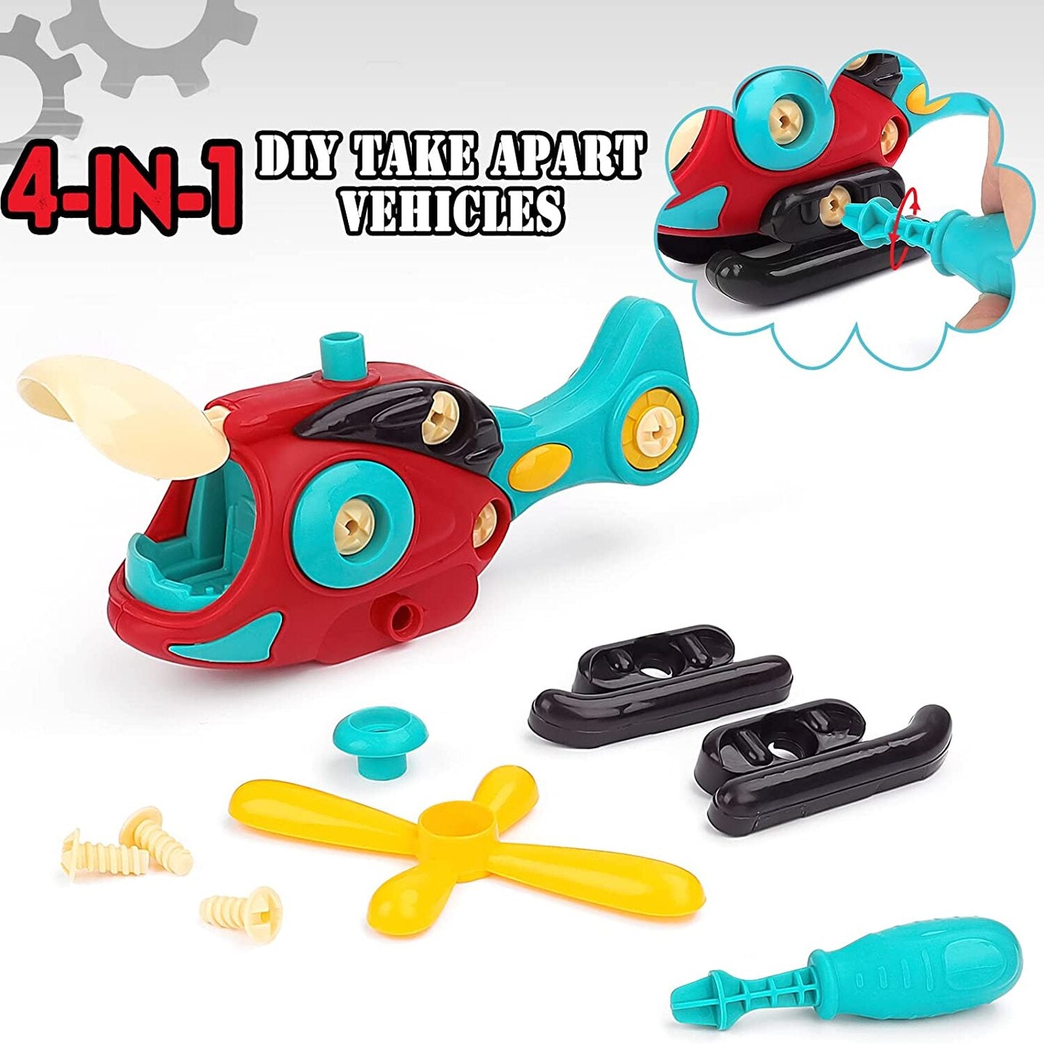 Juego de 2 vehículos para armar DIY, vehículo aleatorio - 82G